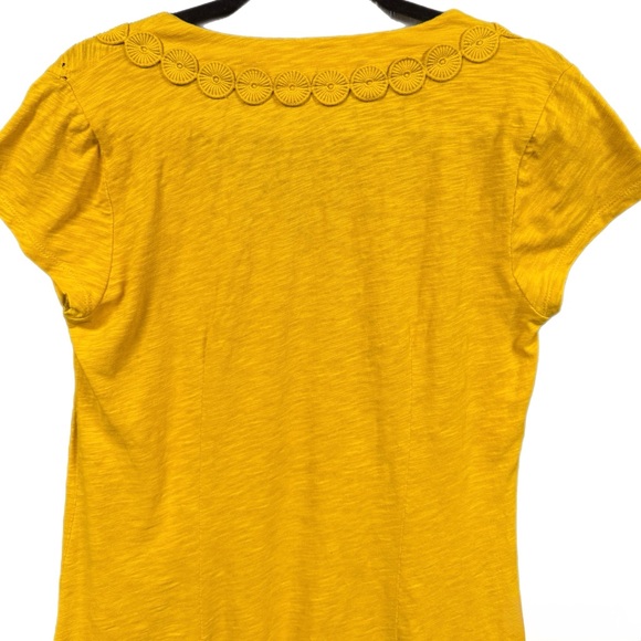 Boden Saskia Jersey Trim Dress Sunshine Marigold Size 8 - Picture 6 of 7